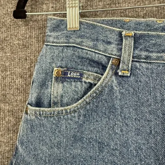 Vintage Lee Jeans Womens 10 High Rise 80s Tapered Mom Stone Washed Classic - Picture 4 of 12